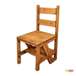 صندلی نردبان شو چوبی - تصویر ۲ - سادست