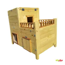 خانه گربه چوبی - تصویر ۱ - سادست