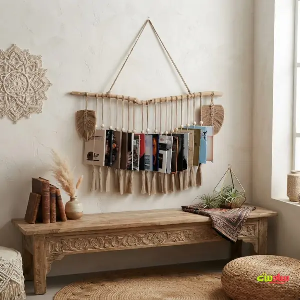 آویز کتاب مکرومه مدل تک بند - تصویر ۲ - سادست