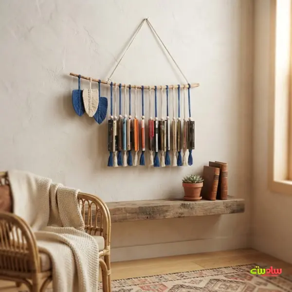 آویز کتاب مکرومه مدل تک بند - تصویر ۳ - سادست
